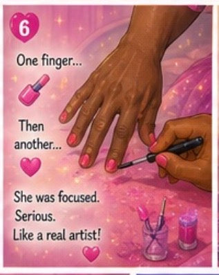 Princess Nail Day with Dad - Camiyah's  Story